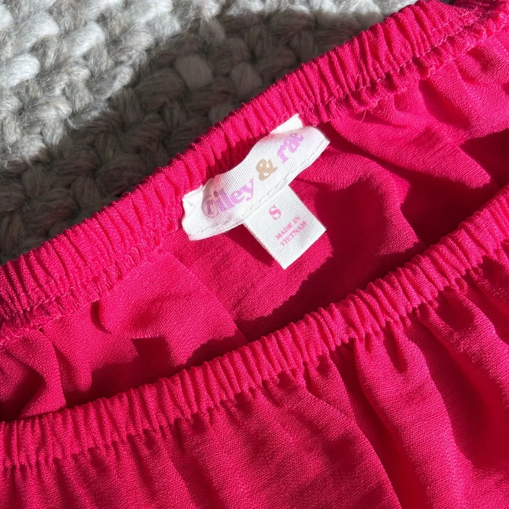 Riley & Rae Pink Ruffled Mini Dress - Picture 2 of 6